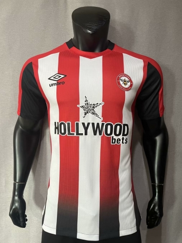 Player Version 2023/24 Brentford Home Red & White Thailand Soccer Jersey AAA-308