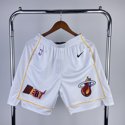 2023 Season City Version Miami Heat Black NBA Shorts-311