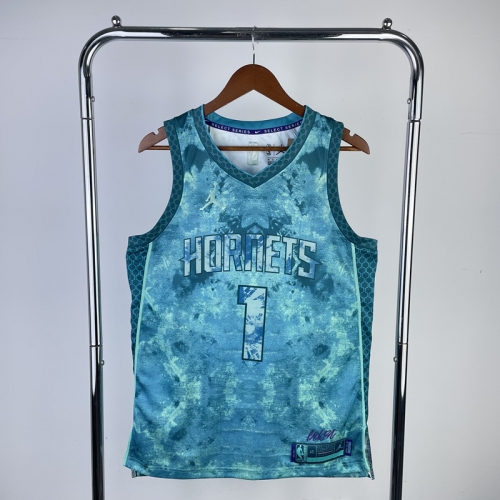 2023 Season Honor Version NBA Charlotte Hornets Green #6 Jersey-311