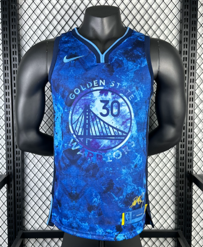 2023 Season Honor Version NBA Golden State Warriors Blue #30 Jersey-311