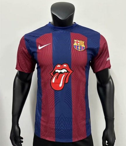 Player Version 2023/24 Limited Version Barcelona Home Red & Blue Thailand Soccer Jersey AAA-2100