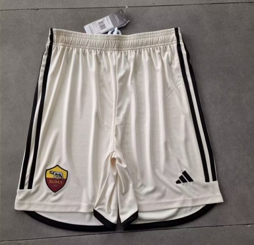 2023/24 Roma Away Away White Thailand Soccer Shorts-509