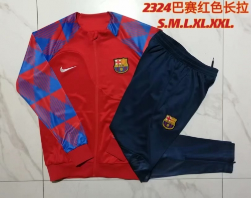 2023/24 Barcelona Red Thailand Soccer Jacket Uniform-815