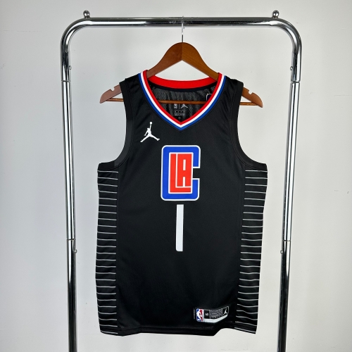 2021 Season Feiren Limited Version Los Angeles Clippers Black #1 Jersey-311