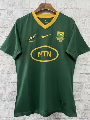 2024 South Africa Home Green V Collar Shirts-805