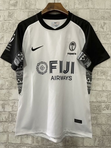 2023-24 Fiji Home White Seven People Thailand Rugby Shirts-805