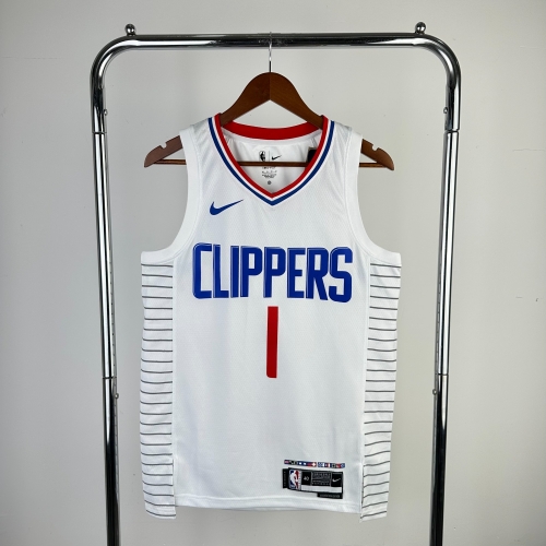 2023 Season Los Angeles Clippers Home White #1 Jersey-311