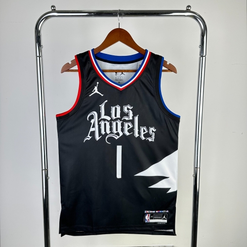 2023 Season Feiren Limited Version Los Angeles Clippers Black #1 Jersey-311