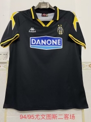 94-95 Retro Version Juventus 2nd Away Black Thailand Soccer Jersey AAA-2041