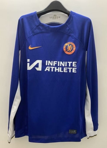 2023/24 Chelsea Home Blue Thailand LS Soccer Jersey AAA-715/410