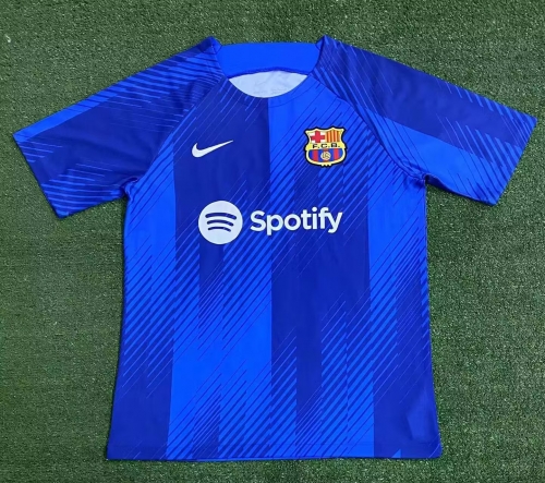 2023/24 Barcelona Blue Thailand Soccer Training Jerseys-416
