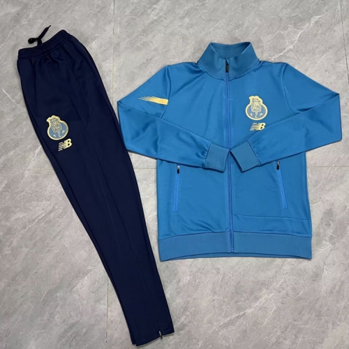 2021-22 FC Porto Light Blue Thailand Soccer Jacket Uniform-522