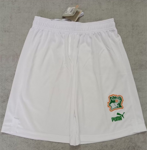 2023/24 Côte d'Ivoire Away White Thailand Soccer Shorts-315