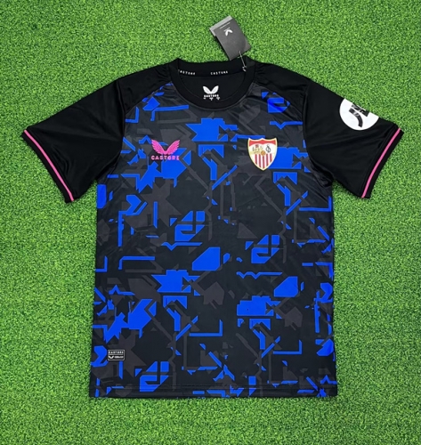 2023/24 Sevilla FC Away Blue & Black Thailand Soccer Jersey AAA-416/320