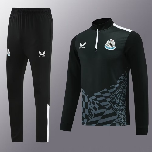 2023 Newcastle United Black Soccer Tracksuit Uniform-LH