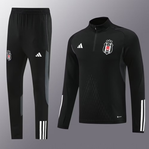 2023/24 Turkey Black Thailand Soccer Tracksuit Uniform-LH