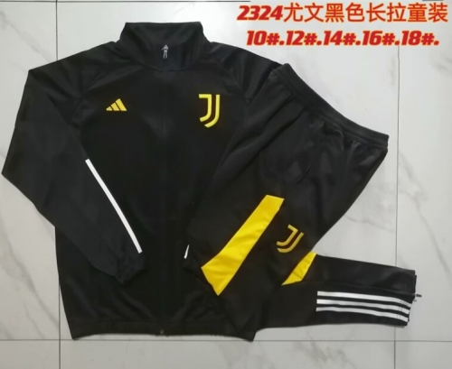 2023/24 Juventus FC Black Kids/Youth Soccer Jacket Uniform-815