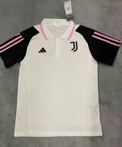 2023/24 Juventus White Thailand Soccer Polo Shirts-BY