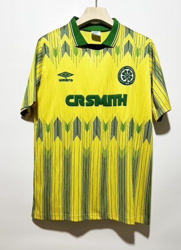 1989-91 Retro Version Celtic Away Green Thailand Soccer Jersey AAA-2011