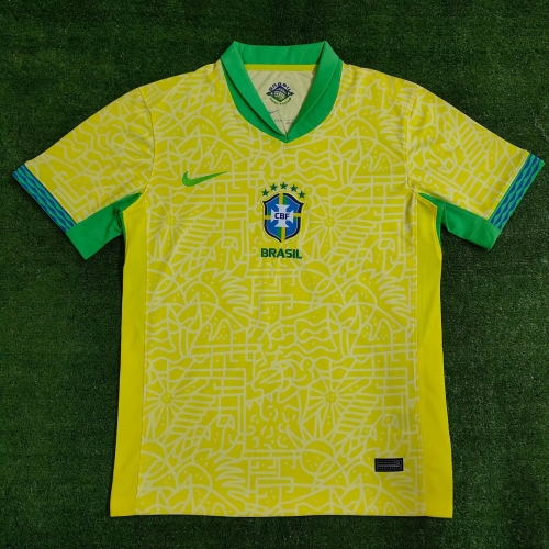 2024/25 Brazil Home Yellow Soccer Thailand Jersey AAA-416/320