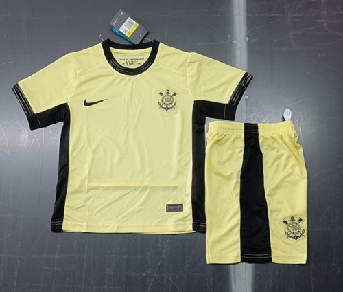 Kids 2023/24 Corinthians 2nd Away Yellow Kids/Youth Soccer Uniform-507