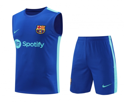 2023/24 Barcelona CaiBlue Thailand Soccer Training Vest Uniform-418