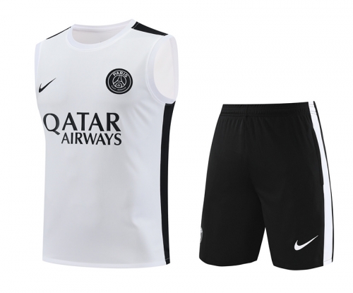 2023/24 Paris SG White Thailand Soccer Uniform-418