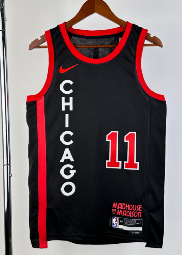 2024 Season City Version Chicago Bull NBA Black #11 Jersey-311