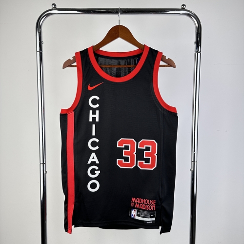 2024 Season City Version Chicago Bull NBA Black #33 Jersey-311