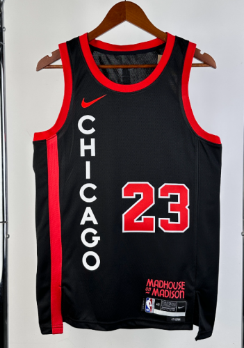 2024 Season City Version Chicago Bull NBA Black #23 Jersey-311
