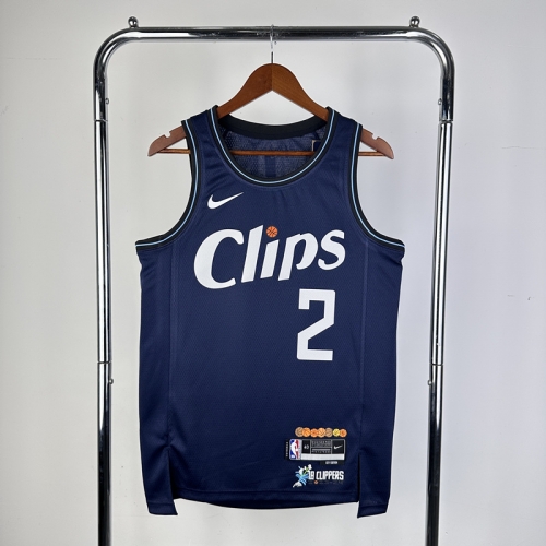 2024 Season City Version Los Angeles Clippers Black #2 Jersey-311