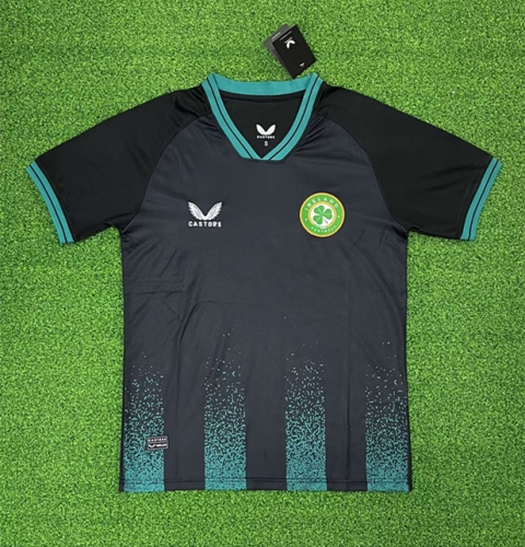 2023/24 Ireland 2nd Away Black & Green Thailand Soccer Jersey AAA-320/709