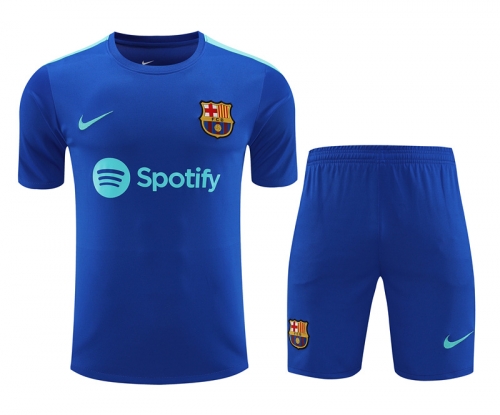 2023/24 Barcelona CaiBlue Thailand Soccer Training Uniform-418