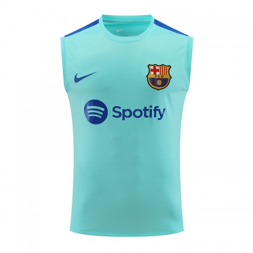 2023/24 Barcelona Green Thailand Soccer Training Vest-418