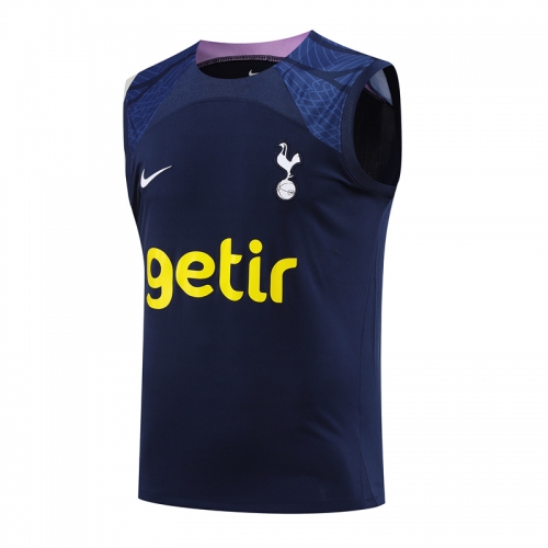 2023/24 Tottenham Hotspur Royal Blue Thailand Soccer Training Vest-418