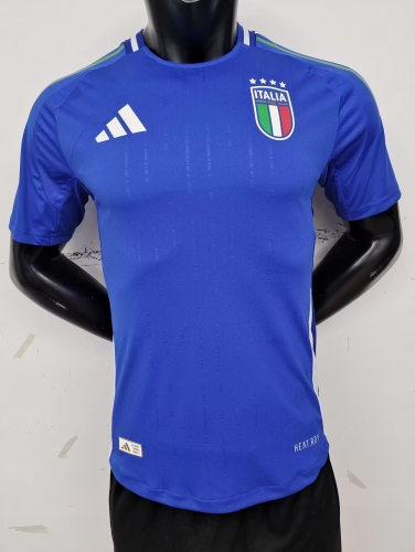 Player Version 2023/24 Italy Home Blue Thailand Soccer Jersey AAA-MY/703/21/308