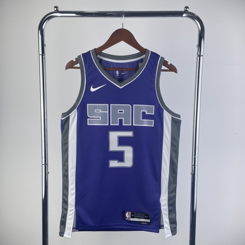 2023 Season  Version NBA Sacramento Kings Away Purple #5 Jersey-311