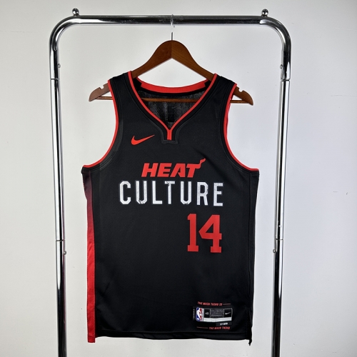 2024 Season City Version Miami Heat NBA Black #14 Jersey-311