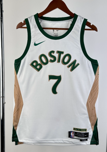 2024 Season City Version Boston Celtics White NBA #7 Jersey-311