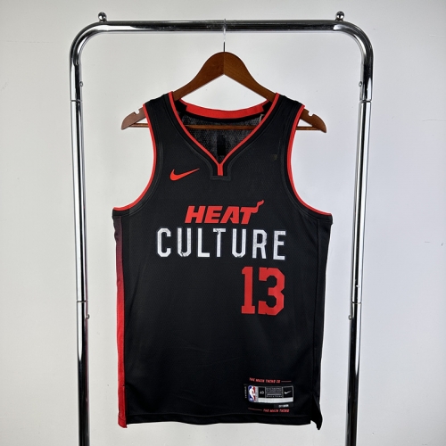 2024 Season City Version Miami Heat NBA Black #13 Jersey-311