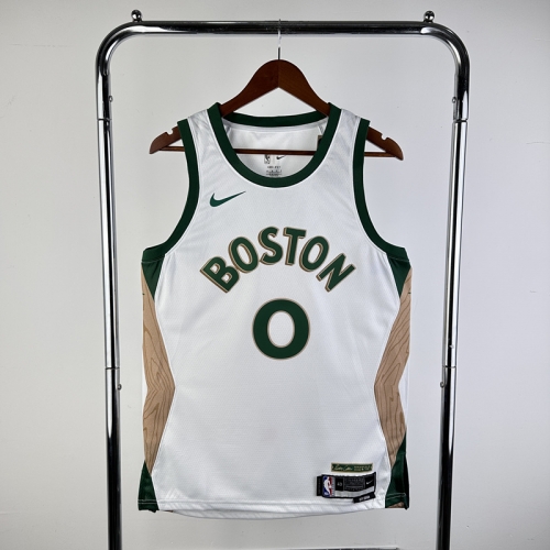 2024 Season City Version Boston Celtics White NBA #0 Jersey-311