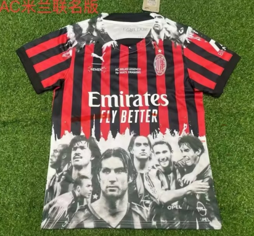 2023/24 Jonited Version AC Milan Red & Black Thailand Soccer Jersey AAA-709