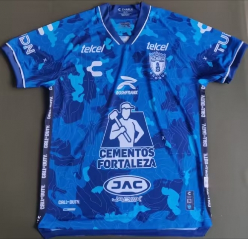 2023/24 CF Pachuca 2nd Away Blue & White Thailand Soccer Jersey AAA-912