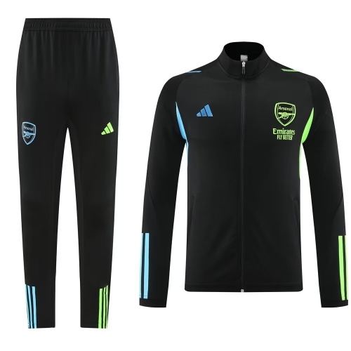 2023/24 Arsenal Black Soccer Jacket Uniform-LH