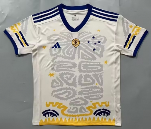 Commemorative Edition 2023/24 Cruzeiro EC White Thailand Soccer Jersey AAA-908/711