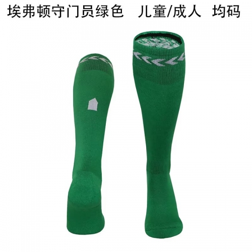 2023/24 Everton goalkeeper Green Adult/Kids Thailand Soccer Socks