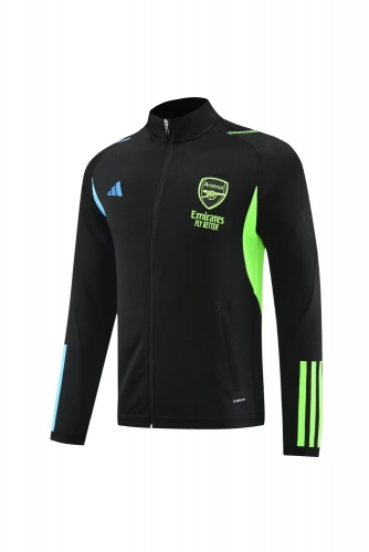 2023/24 Arsenal Black Soccer Jacket Top-LH