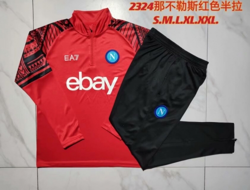 2023/24 Napoli Red Thailand Soccer Tracksuit Unifrom-GDP/815