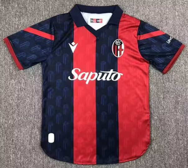 2023/24 Bologna FC 1909 Home Black & Red Thailand Soccer Jersey AAA-709