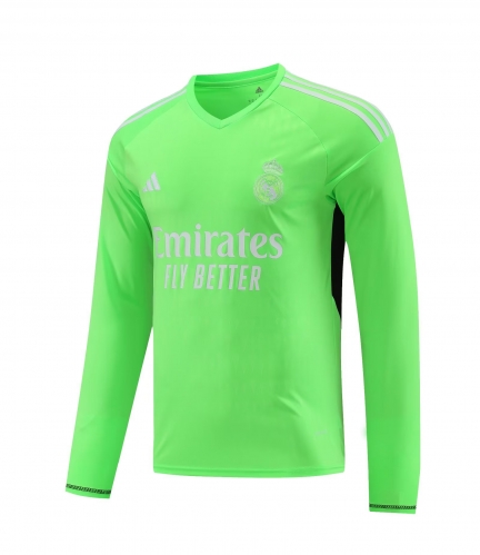 2023/24 Rea Madrid Goalkepeer Fluorescent green LS Thailand Soccer Jerseys-418